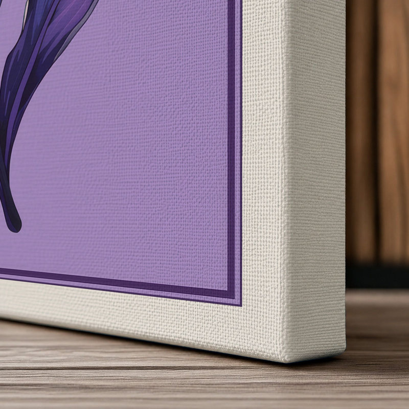 Layered Bloom Botanical - Wrapped Canvas, 30x20 - 76.2 x 50.8 cm, Cream Border