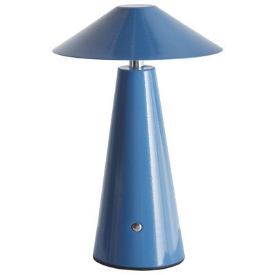 Wireless LED Table Lamp APAYAO With Dimmer Metal Blue