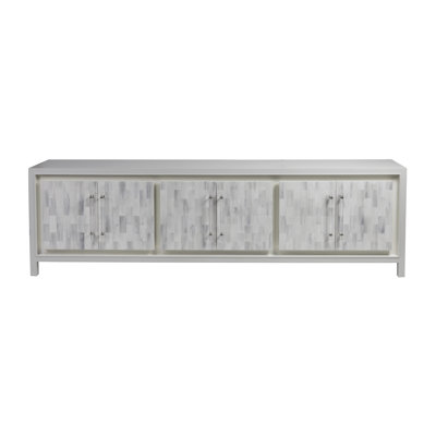 Signature Designs Elation White Long Media Console