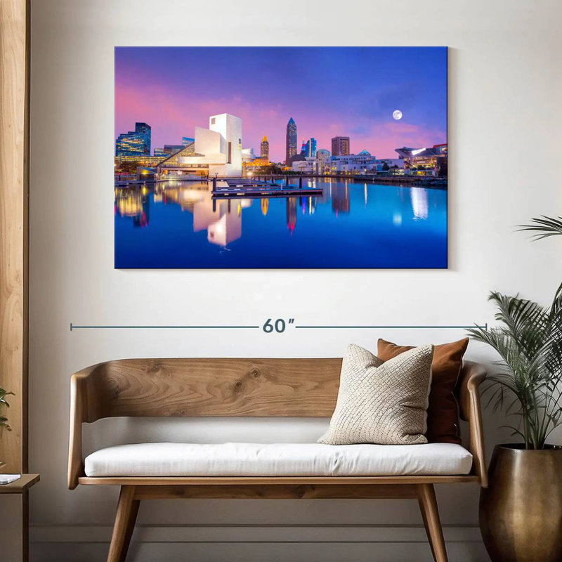 Senne Downtown Cleveland Reflection, 32" H x 48" W