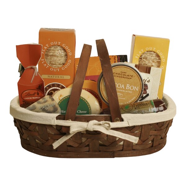 Solid Wood Basket August Grove Color: Brown