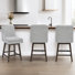 Tabouret de bar pivotant Zahara Neri
