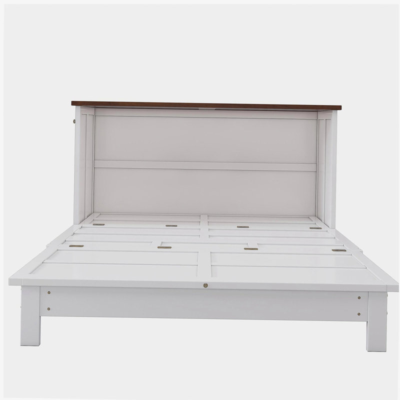 Armoire lit escamotable en bois avec station de charge et grands tiroirs de rangement, idéale pour le bureau à domicile ou les petites pièces