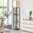 Column Floor Lamp Vax With Shelves, Solid Wood, Usb Ports And Bulb Included-1867350325