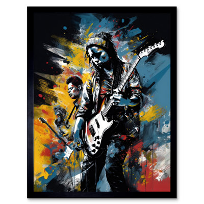 Levania Music Band On Stage Playing At Festival - Single Picture Frame Print