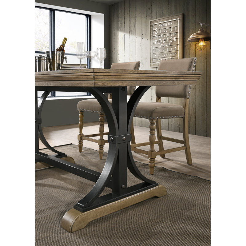 Dasher Solid Wood Top Dining Table