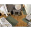 Ensemble de tapis vert touffeté à motif géométrique Togut