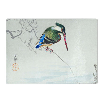 Tempered Glass a Kingfisher Chopping Board