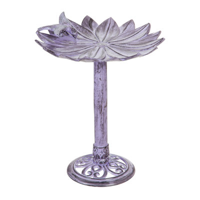 Chesley Metal Mosaic Birdbath