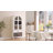 71" Tall Arched Bar Cabinet With Detachable Wine Rack, Storage Display Cabinet, Farmhouse Storage Bookcase-1996123636