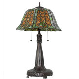 Meyda Tiffany & Stained Glass Metal Table Lamp