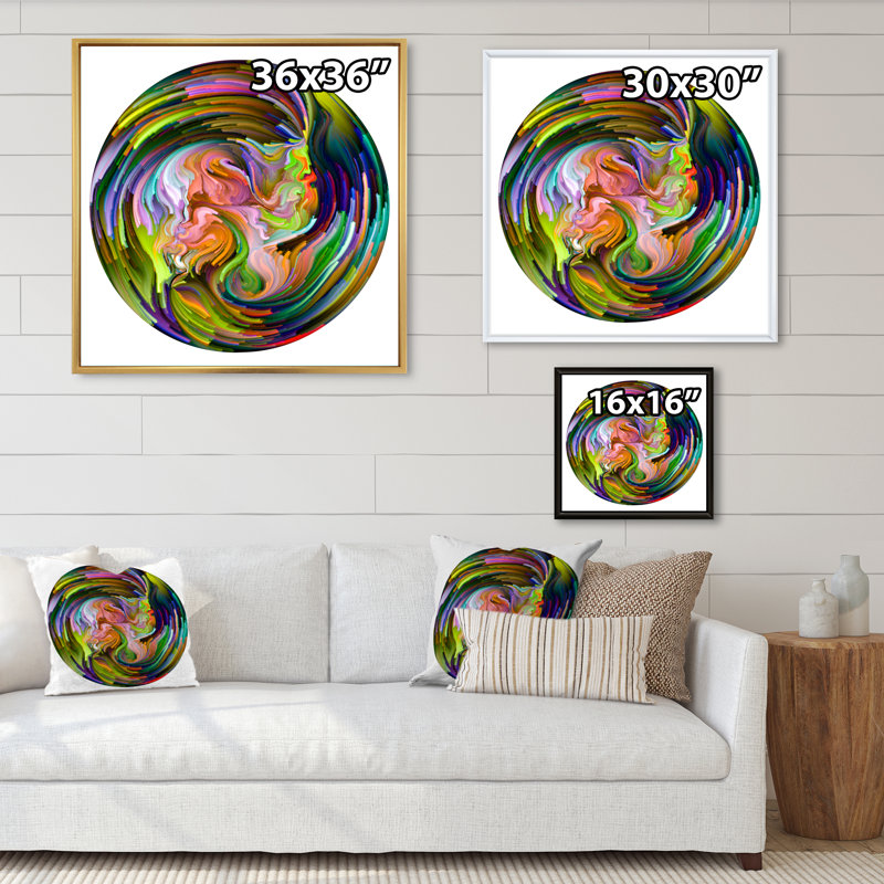 Print on Canvas, 30" H x 30" W x 1" D, White Floater Frame