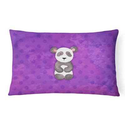 Coussin lombaire en aquarelle panda bear