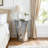 31" Mirrored Coffee Table + 20"H Crystal Hexagonal End Table 2-Piece Set