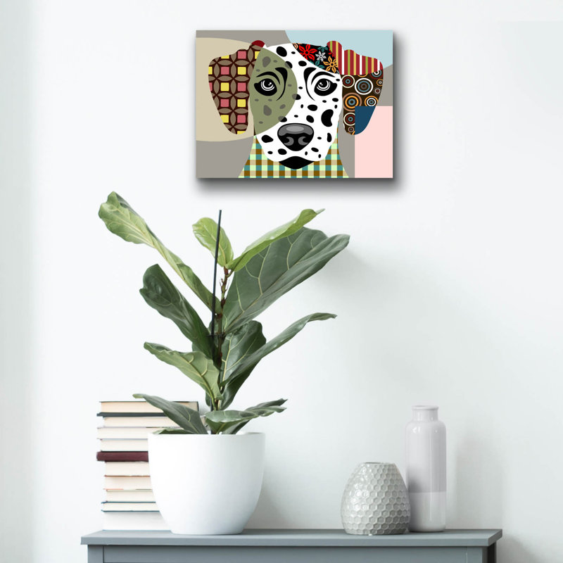 «Dalmatian Dog» par Lanre Adefioyue, H 12 po x l 16 po x P 0,13 po