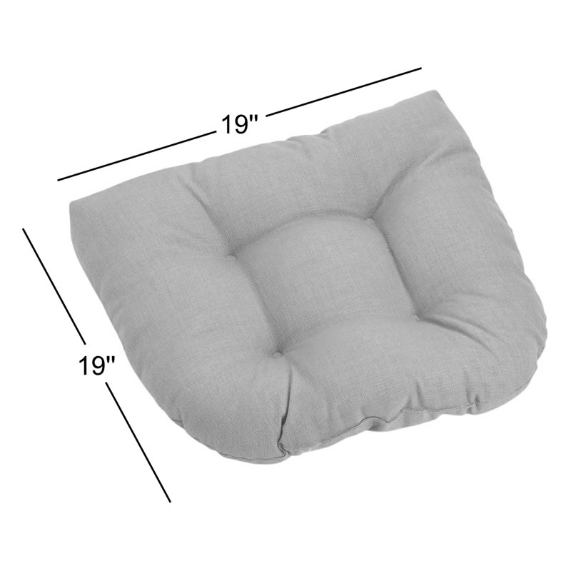 Outdoor 5'' Seat Cushion, Aqua Blue
