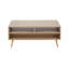 Table basse contemporaine en bois naturel et blanc | Idée de cadeau