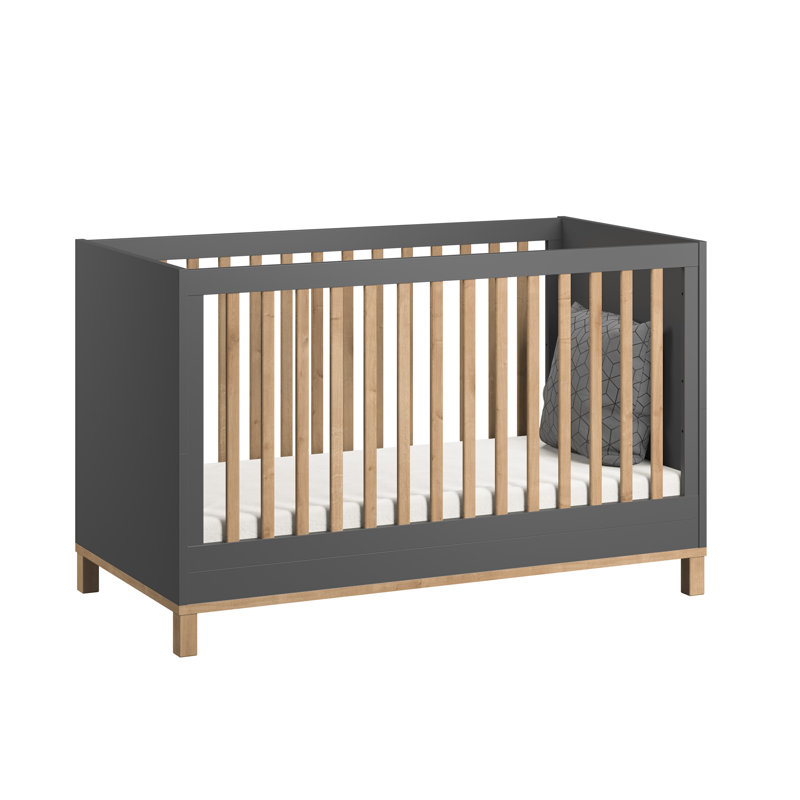 Cornett Cot Bed, Graphite/Oak