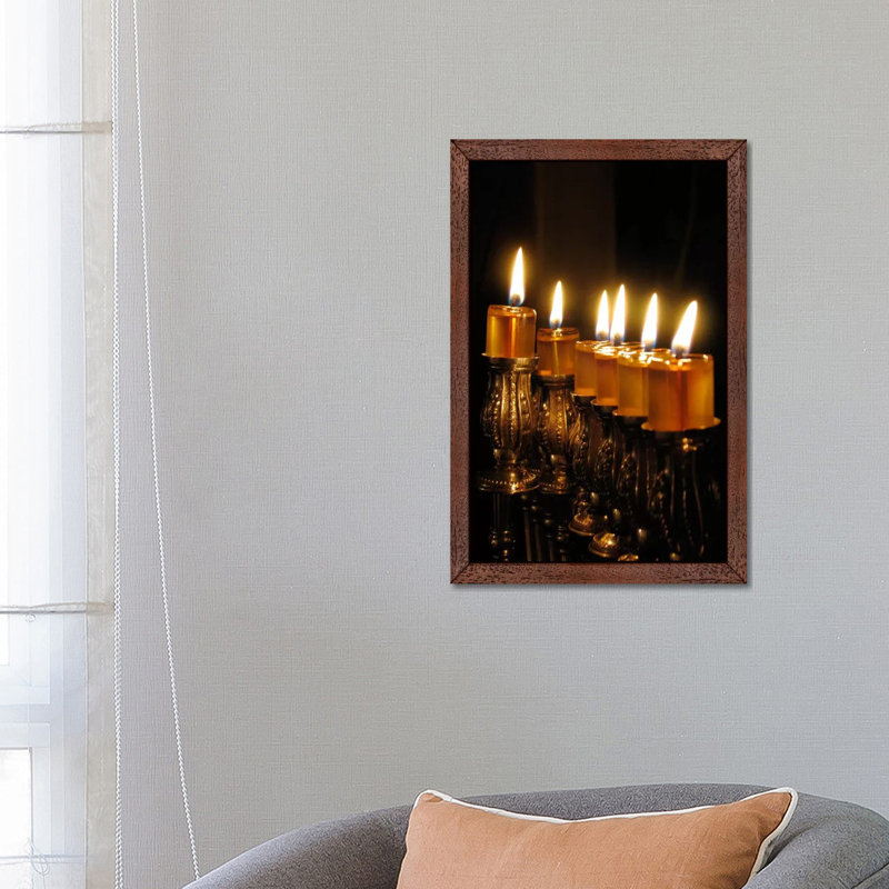 1 Piece Wall Art on Canvas, 101.6 cm H x 66.04 cm W, Brown Framed