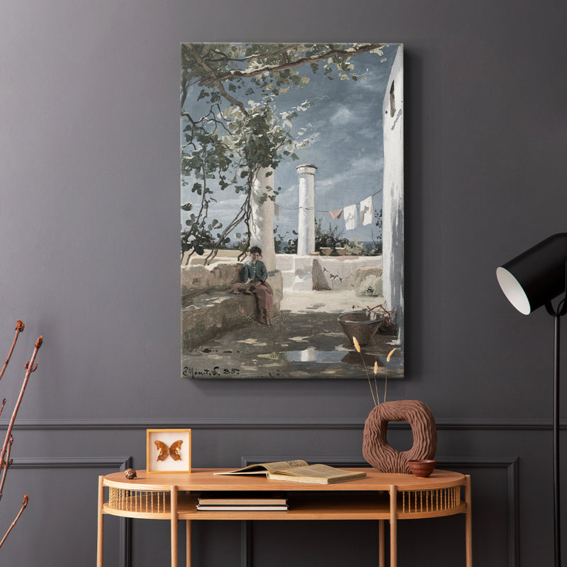 Paysage rétro Cxxi - galerie Cavas, H 12 po x l 8 po