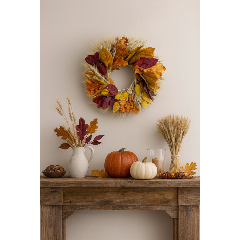 Preserved Autumn Grace 20" Fall Wreath