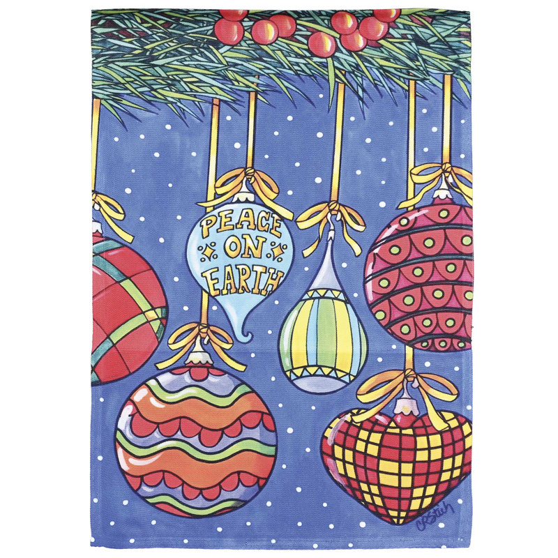 Garden Flag Peace On Earth Ornaments