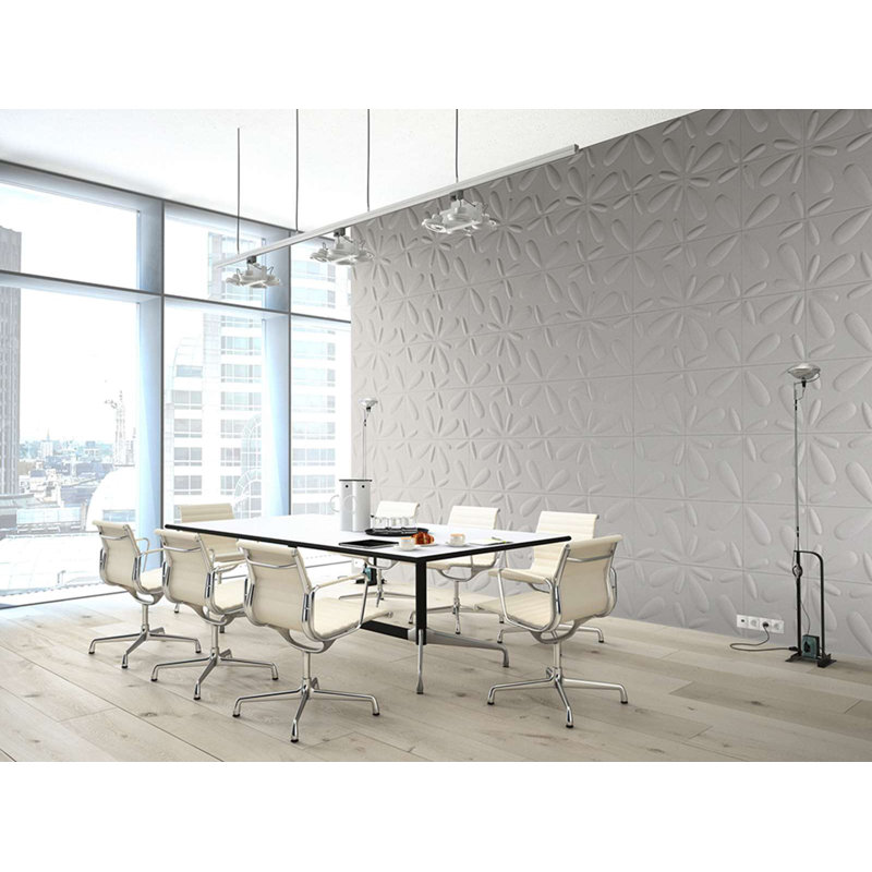 Panneau mural en polystyrène 19,68 "x 19,68" en blanc