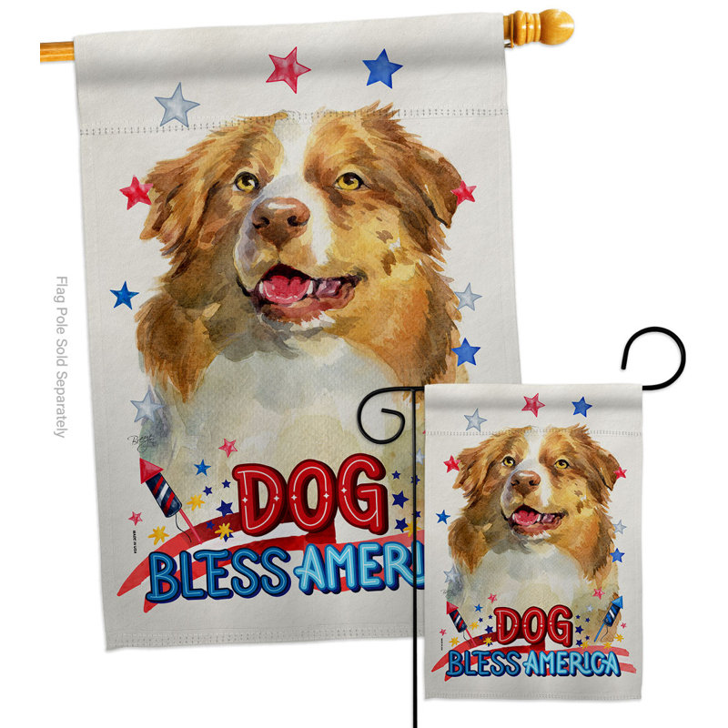 Double Sided 40 in. H x 28 in. W Polyester Animal House Flag