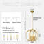 Lustre sphérique à 4 lumières à intensité variable avec ampoules