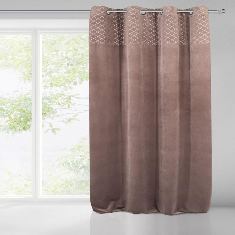 Blackout Curtain Single Panel, Pink