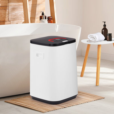 Chauffe-serviettes électrique 22L avec 3 réglages de minuterie et indication DEL en blanc