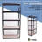 5 Tier Adjustable Garage Storage Shelving, Heavy Duty Metal Storage Utility Rack Shelf-2128655142