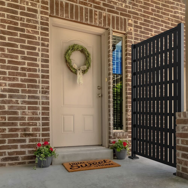 Matte Black Aluminum Decorative Screen Panel Frame Kit
