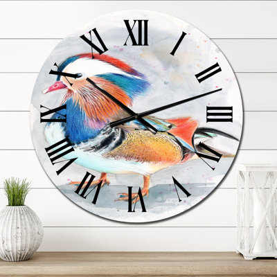 Horloge murale colorée