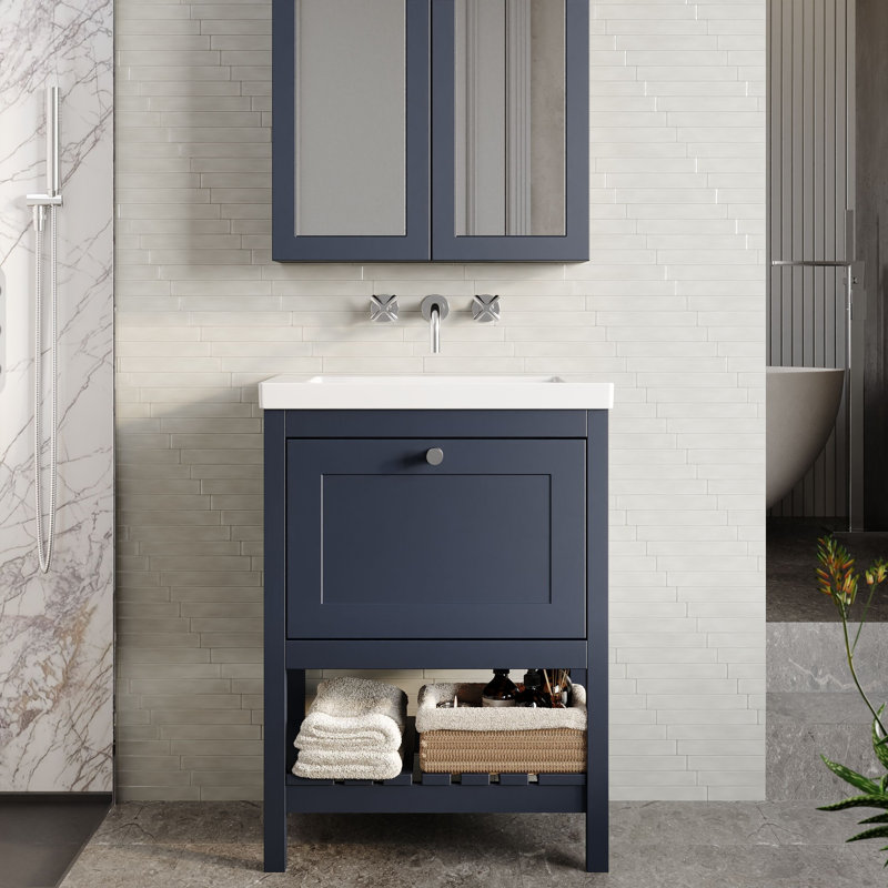 Bexley Bathroom Vanity, Indigo Blue, 61.3cm W