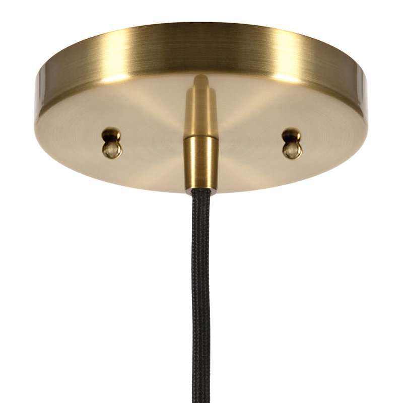 Madison 1 - Light Single Pendant, Polished Nickel/Brass