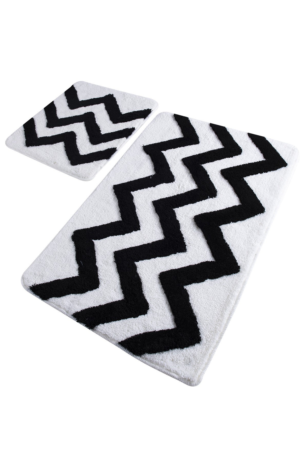 East Urban Home Ebuwa Chevron 2 Piece Bath Rug Set | Wayfair