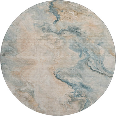 Premium Machine Washable Varasteh AMF1680 Abstract Rug