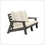 Causeuse avec coussin, canapé de jardin d'extérieur à grain de bois, ensemble de canapé pour porche, bord de piscine, terrasse et cour / gris-1956968954-1956968957