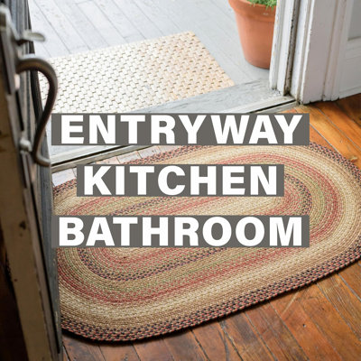 Dameka Braided Jute Reversible Premium Brown/Beige/Red/Green Rug