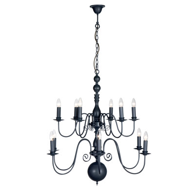 Aubervilliers 12 - Light Candle Style Chandelier