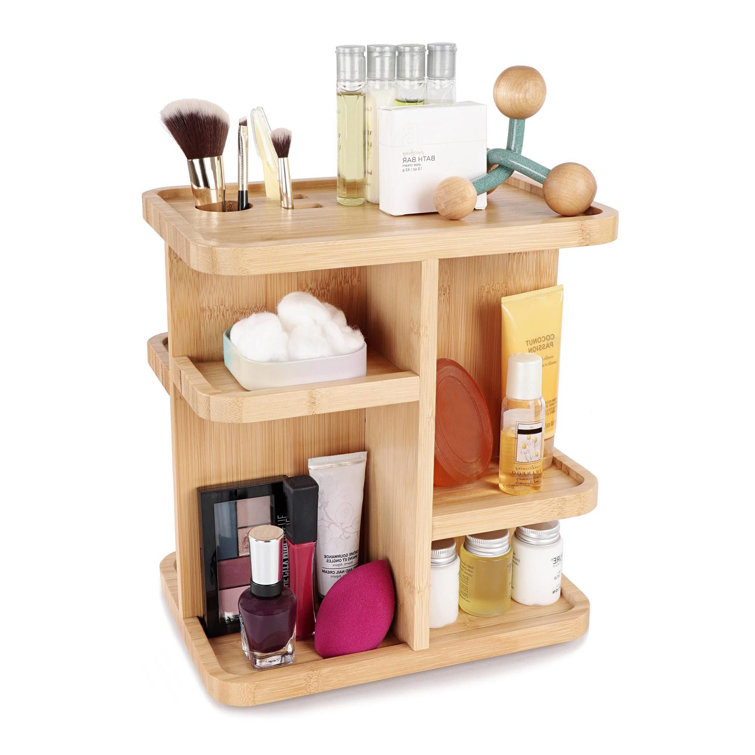 Latitude Run® Solid Wood Freestanding Bathroom Shelves