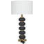 Lampe de table en métal avec abat-jour tambour-71052759