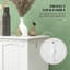 Armoire de cuisine de style nordique avec tablettes réglables et étagères à épices intégrées pour des solutions de rangement intelligentes.-130120689