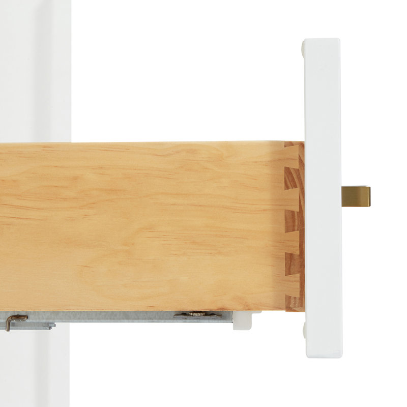 37 IN.  Single Bathroom Vanity, White, Rectangular, Left