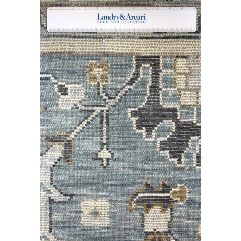 One-of-a-Kind Rectangle 10' X 14' Area Rug Blue