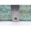 Tapis turquoise clair à transition de couleur 3 pi 5 po x 6 pi 3 po