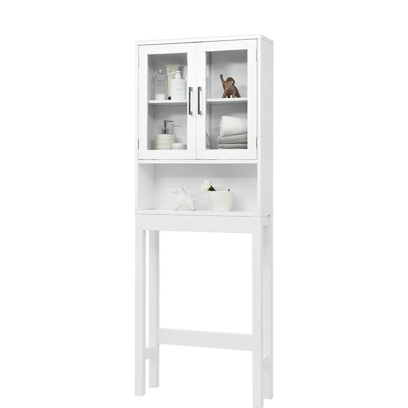 Armoire de rangement au-dessus de la toilette