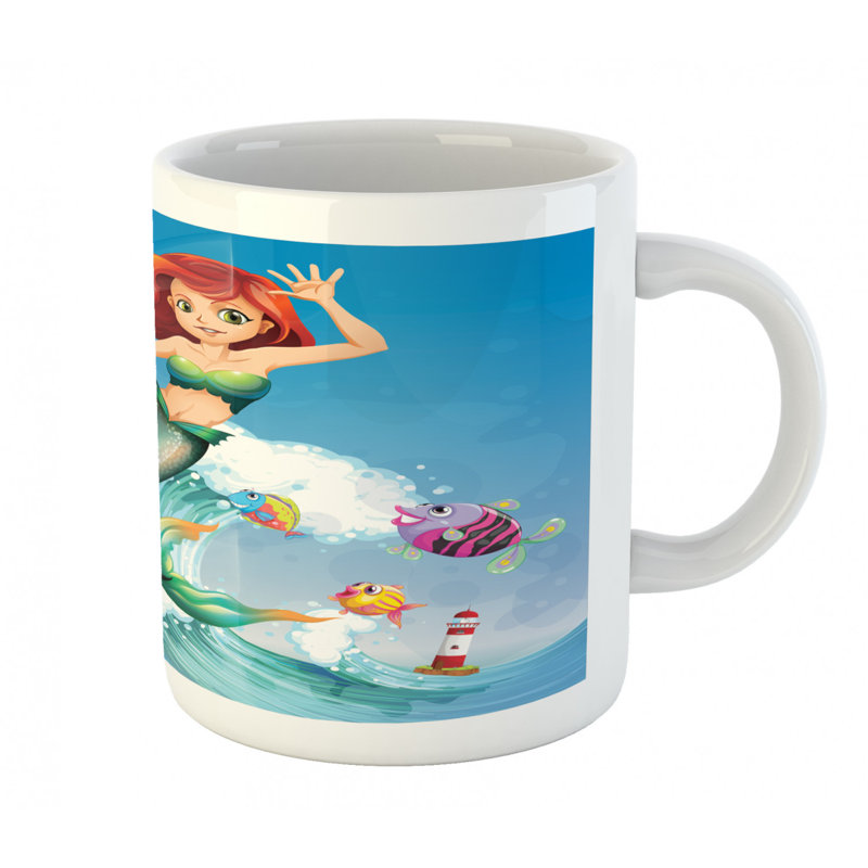 Grande tasse à café sirène