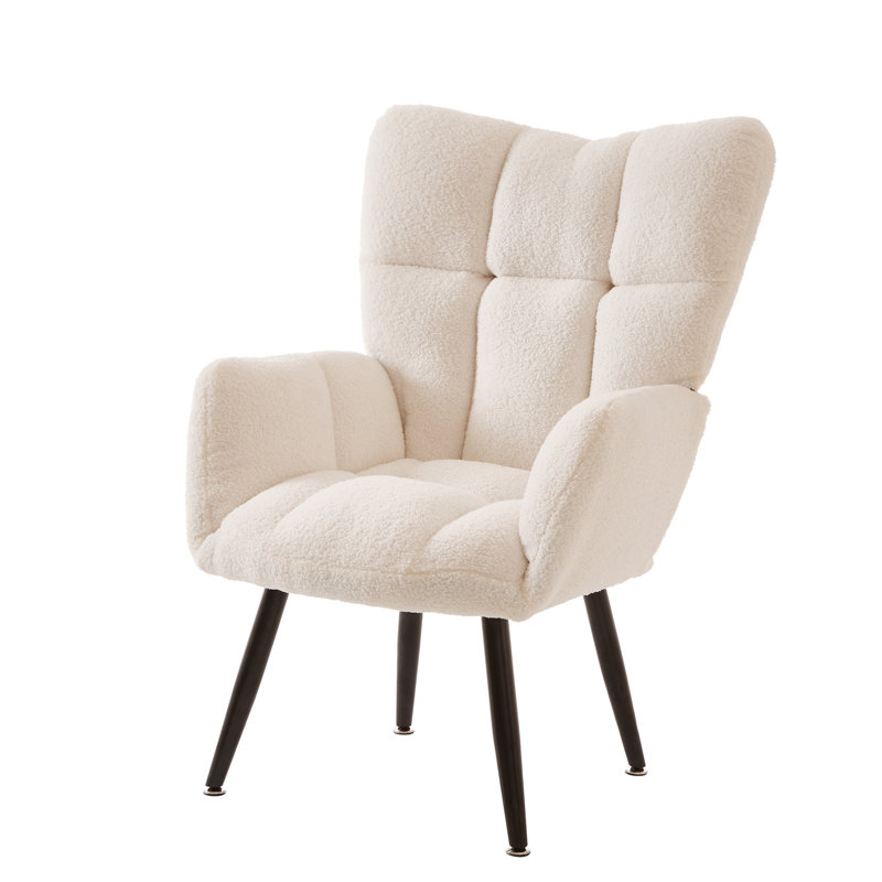 Fauteuil simple avec dossier, Ourson blanc